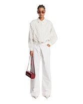 Frame x Alexandra Leclerc White Crossover Loose Jeans | PDP | Antonia