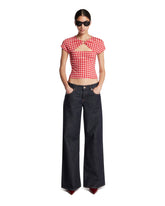 Frame x Alexandra Leclerc The Leo Jeans Blu Casino | PDP | Antonia