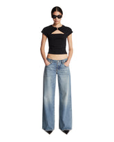 Frame x Alexandra Leclerc The Leo Jeans Blu Rivage | PDP | Antonia