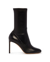 Black R1B1058 Leather Ankle Boots | PDP | Antonia