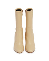 Beige Leather R1B1058 Mid-Calf Boots | PDP | Antonia