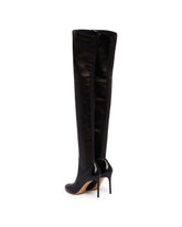 Black R1B1059 Leather Thigh-High Boots | PDP | Antonia