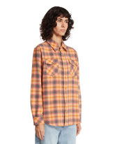 Camicia Olive Shadow In Cashmere Tartan Arancione | PDP | Antonia