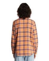 Camicia Olive Shadow In Cashmere Tartan Arancione | PDP | Antonia