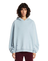 Light Blue Cashmere Hooded Sweater | PDP | Antonia