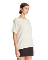 White Cashmere T-Shirt | PDP | Antonia