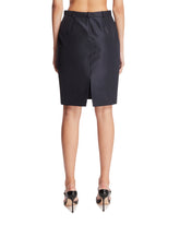 Navy Fine Silk Faille Skirt | PDP | Antonia