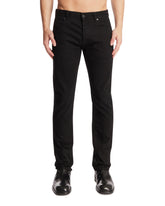 Black Embroidered Cotton Denim Jeans | PDP | Antonia