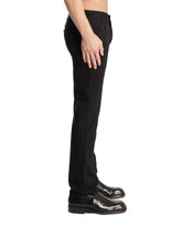 Black Embroidered Cotton Denim Jeans | PDP | Antonia