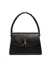 Black Medium Bamboo Vendetta Bag | PDP | Antonia