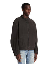 Brown Horsebit Denim Jacket | PDP | Antonia