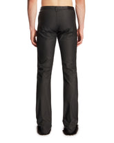 Black Coated Stretch Cotton Denim Trousers | PDP | Antonia