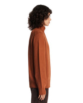 Brown Half-Zip Sweater | PDP | Antonia