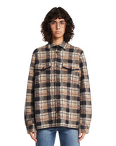 Beige Plaid Workwear Shirt | PDP | Antonia