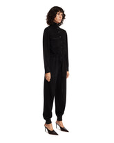 Blue Flight Suit Cashmere Jumpsuit | PDP | Antonia
