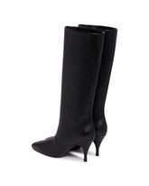Stivali Silhouette In Pelle Neri | PDP | Antonia