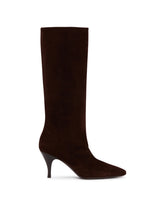 Brown Suede Silhouette Boots | PDP | Antonia