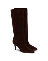 Brown Suede Silhouette Boots | PDP | Antonia