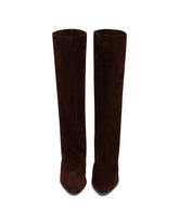 Brown Suede Silhouette Boots | PDP | Antonia