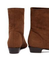 Brown Easy Does It Suede Ankle Boots | PDP | Antonia