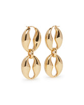 Gold Coffee Bean Chain Earrings | PDP | Antonia