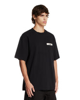 T-shirt Nera Le T-shirt Gros Grain | PDP | Antonia