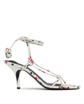 White Tourni Lace-Up Sandals | PDP | Antonia