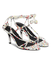 White Tourni Lace-Up Sandals | PDP | Antonia