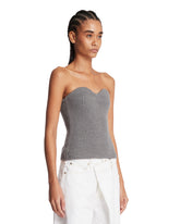 Gray Wool Top | PDP | Antonia