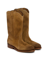 Beige Suede Boots | PDP | Antonia