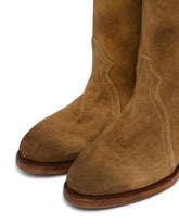 Beige Suede Boots | PDP | Antonia