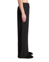 Black Wool And Mohair Trousers | PDP | Antonia