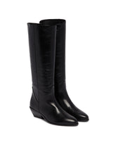 Black Leather Den Boots | PDP | Antonia