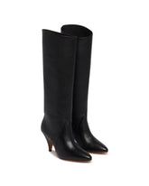 Black Leather Haze Boots | PDP | Antonia