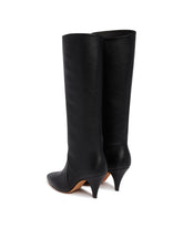 Black Leather Haze Boots | PDP | Antonia