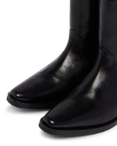 Black Leather Ankle Boots | PDP | Antonia