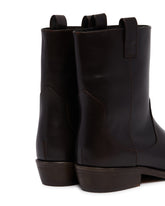 Black Leather Ankle Boots | PDP | Antonia