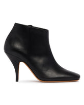 Black Credo Leather Ankle Boots | PDP | Antonia