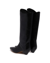 Black Romy Leather Boots | PDP | Antonia