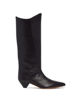 Black Romy Leather Boots | PDP | Antonia