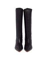 Black Romy Leather Boots | PDP | Antonia
