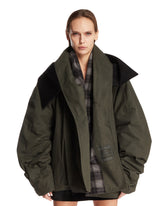 Green Oversized Merritt Down Jacket | PDP | Antonia