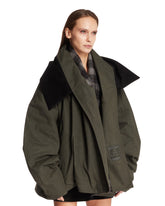 Green Oversized Merritt Down Jacket | PDP | Antonia