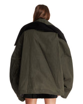 Green Oversized Merritt Down Jacket | PDP | Antonia