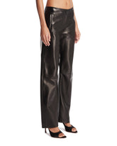 Black Mita Leather Trousers | PDP | Antonia