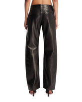 Black Mita Leather Trousers | PDP | Antonia