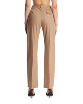 Beige Hunter Wool Trousers | PDP | Antonia