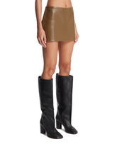 Green Jett Leather Miniskirt | PDP | Antonia
