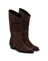 Stivali Clive In Suede Marroni | PDP | Antonia