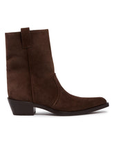 Brown Klive Leather Ankle Boots | PDP | Antonia